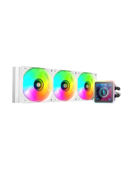 Mars Gaming ML-VISIONPRO360W Procesador Sistema de refrigeración líquida todo en uno 12 cm Blanco 1 pieza(s)