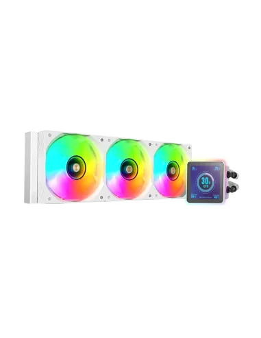 Mars Gaming ML-VISIONPRO360W Procesador Sistema de refrigeración líquida todo en uno 12 cm Blanco 1 pieza(s)