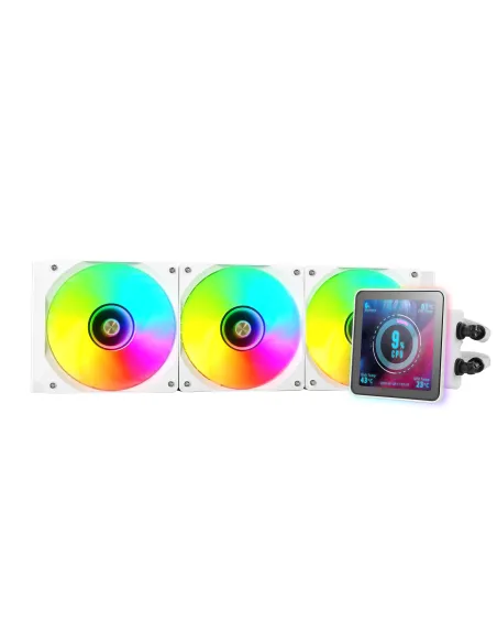 Mars Gaming ML-VISIONPRO360W Procesador Sistema de refrigeración líquida todo en uno 12 cm Blanco 1 pieza(s)