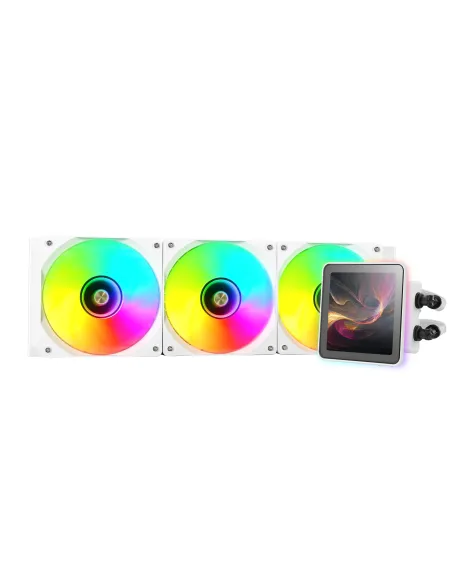 Mars Gaming ML-VISIONPRO360W Procesador Sistema de refrigeración líquida todo en uno 12 cm Blanco 1 pieza(s)