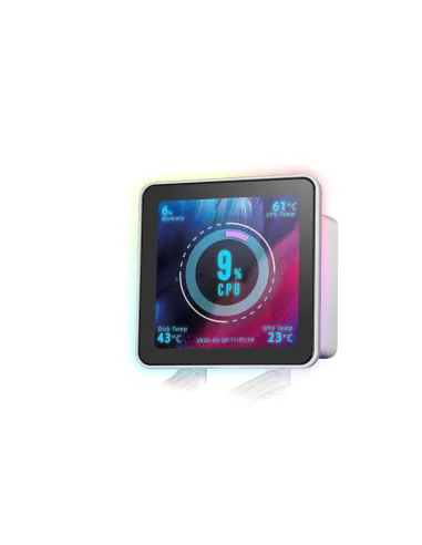Mars Gaming ML-VISIONPRO360W Procesador Sistema de refrigeración líquida todo en uno 12 cm Blanco 1 pieza(s)