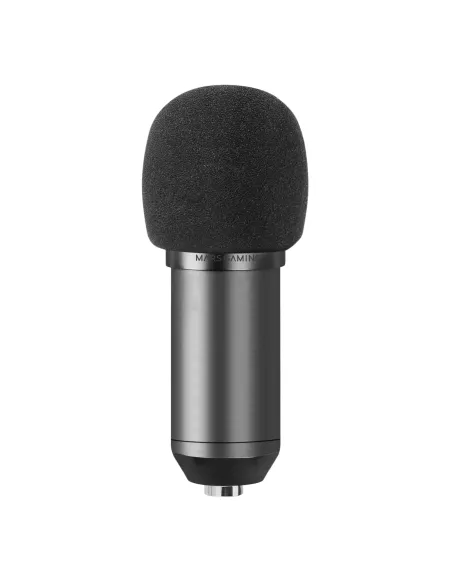Mars Gaming MMICPRO, Micrófono PC USB, Condensador, Ultra-alta Definición Streamings, ASMR, Negro