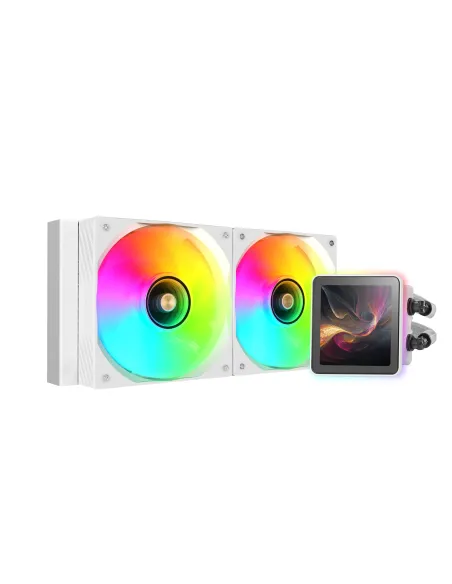 Mars Gaming ML-VISIONPRO240W Procesador Sistema de refrigeración líquida todo en uno 12 cm Blanco 1 pieza(s)