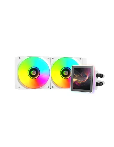 Mars Gaming ML-VISIONPRO240W Procesador Sistema de refrigeración líquida todo en uno 12 cm Blanco 1 pieza(s)