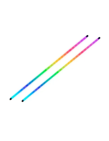 Mars Gaming MLT-TWO, 2x Tiras LED Neon ARGB 400mm, 5V 3 Pin Compatibles con Hubs y MB ARGB, Kit Tiras LED Flexibles para PC con