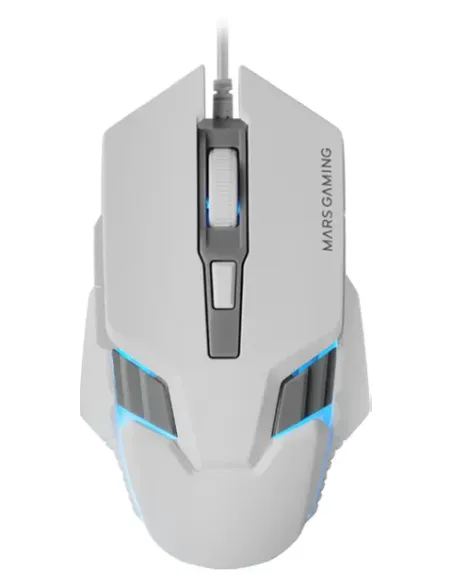 Mars Gaming MM024, Ratón Gaming RGB, Sensor Óptico 4000 DPI, Switches Mecánicos Huano, Iluminación RGB Flow, Ajuste On-the-fly
