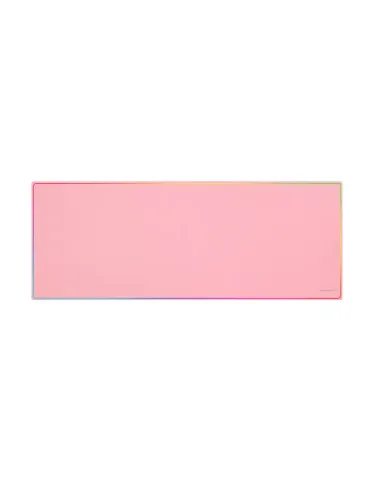 Mars Gaming MMP224, Alfombrilla Gaming XXL 880x330mm, Diseño de Bordes Rainbow, Base Antideslizante de Caucho Natural,