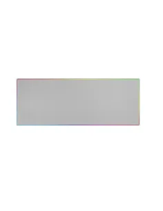 Mars Gaming MMP224, Alfombrilla Gaming XXL 880x330mm, Diseño de Bordes Rainbow, Base Antideslizante de Caucho Natural,