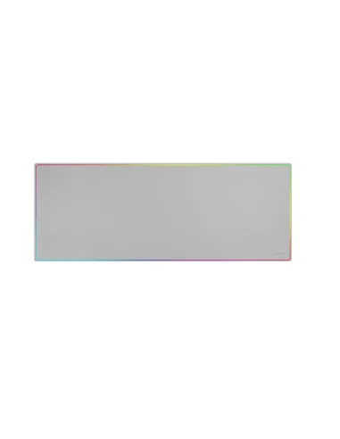 Mars Gaming MMP224, Alfombrilla Gaming XXL 880x330mm, Diseño de Bordes Rainbow, Base Antideslizante de Caucho Natural,