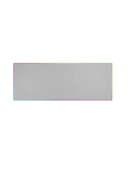 Mars Gaming MMP224, Alfombrilla Gaming XXL 880x330mm, Diseño de Bordes Rainbow, Base Antideslizante de Caucho Natural,