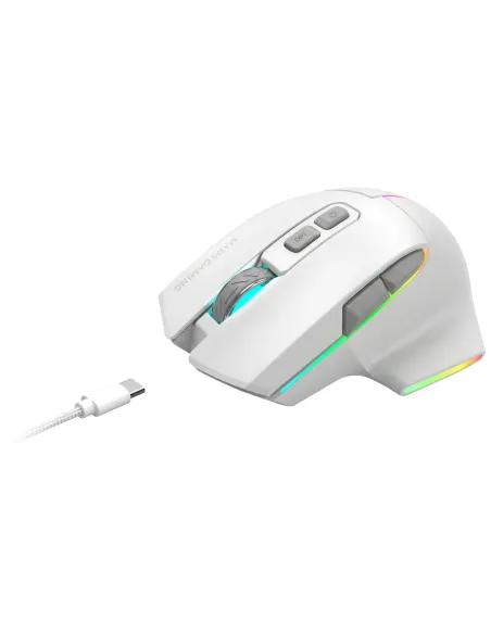Mars Gaming MMWVECTORW ratón Juego mano derecha RF Wireless + Bluetooth + USB Type-A Óptico 12000 DPI