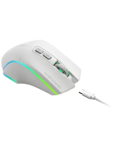 Mars Gaming MMWVECTORW ratón Juego mano derecha RF Wireless + Bluetooth + USB Type-A Óptico 12000 DPI