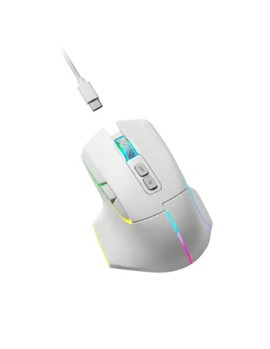 Mars Gaming MMWVECTORW ratón Juego mano derecha RF Wireless + Bluetooth + USB Type-A Óptico 12000 DPI
