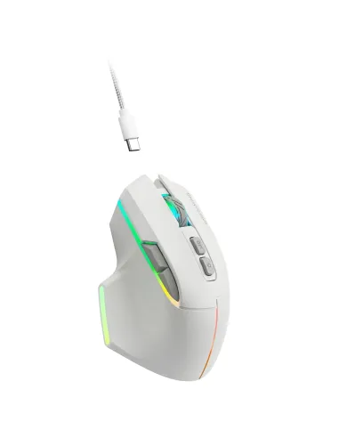 Mars Gaming MMWVECTORW ratón Juego mano derecha RF Wireless + Bluetooth + USB Type-A Óptico 12000 DPI