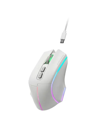 Mars Gaming MMWVECTORW ratón Juego mano derecha RF Wireless + Bluetooth + USB Type-A Óptico 12000 DPI