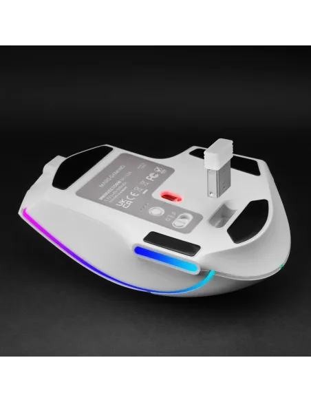 Mars Gaming MMWVECTORW ratón Juego mano derecha RF Wireless + Bluetooth + USB Type-A Óptico 12000 DPI