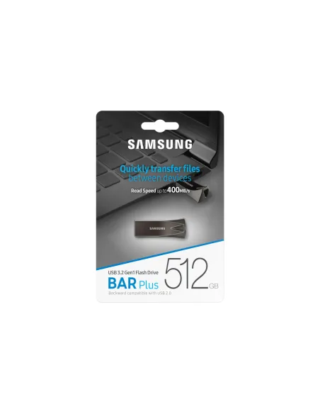 Samsung MUF-512BE unidad flash USB 512 GB USB tipo A 3.2 Gen 1 (3.1 Gen 1) Gris