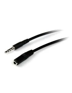 StarTech.com Cable de 1m de Extensión Alargador de Auriculares Headset Mini-Jack 3,5mm 4 pines Macho a Hembra