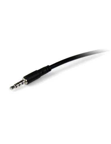 StarTech.com Cable de 1m de Extensión Alargador de Auriculares Headset Mini-Jack 3,5mm 4 pines Macho a Hembra