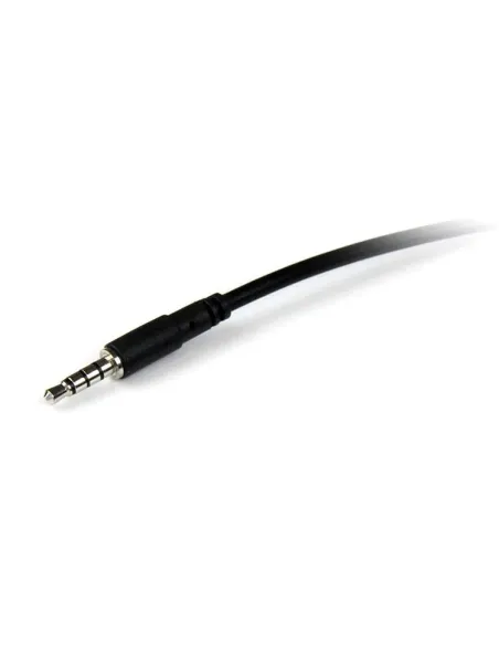 StarTech.com Cable de 1m de Extensión Alargador de Auriculares Headset Mini-Jack 3,5mm 4 pines Macho a Hembra
