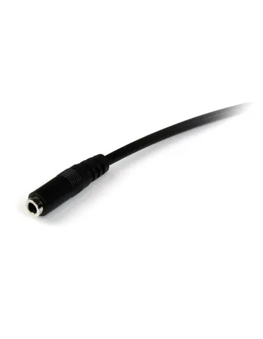 StarTech.com Cable de 1m de Extensión Alargador de Auriculares Headset Mini-Jack 3,5mm 4 pines Macho a Hembra