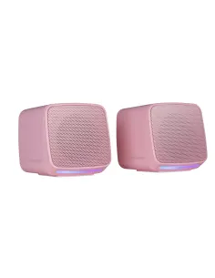 Mars Gaming MS-PRO, Altavoces Compactos 10W, Iluminación RGB Flow Dinámica, Altavoz PC con Caja de Control y Entrada Jack