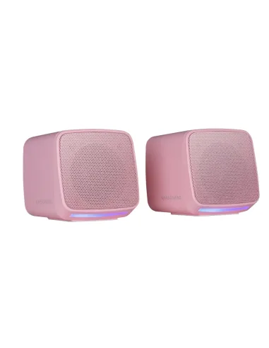 Mars Gaming MS-PRO, Altavoces Compactos 10W, Iluminación RGB Flow Dinámica, Altavoz PC con Caja de Control y Entrada Jack