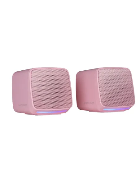 Mars Gaming MS-PRO, Altavoces Compactos 10W, Iluminación RGB Flow Dinámica, Altavoz PC con Caja de Control y Entrada Jack