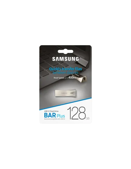 Samsung MUF-128BE unidad flash USB 128 GB USB tipo A 3.2 Gen 1 (3.1 Gen 1) Plata