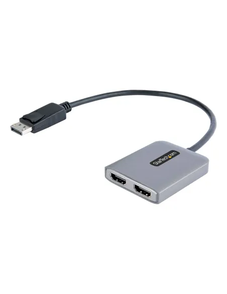 StarTech.com Hub Concentrador MST DisplayPort a 2 Puertos HDMI - HDMI Doble de 4K a 60Hz - Adaptador Multimonitor DisplayPort