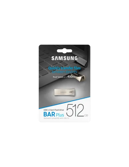 Samsung MUF-512BE unidad flash USB 512 GB USB tipo A 3.2 Gen 1 (3.1 Gen 1) Plata