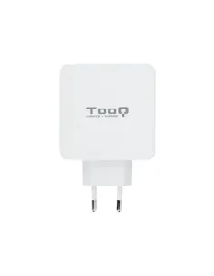 TooQ Cargador de Pared doble puerto USB-C PD + USB A QC3.0, 48W