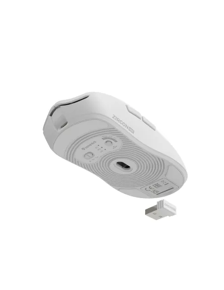 GENESIS Zircon 500 ratón Juego mano derecha RF Wireless + Bluetooth + USB Type-C Óptico 10000 DPI