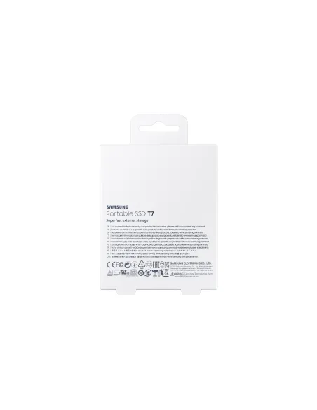 Samsung Portable SSD T7 2 TB USB Tipo C 3.2 Gen 2 (3.1 Gen 2) Gris
