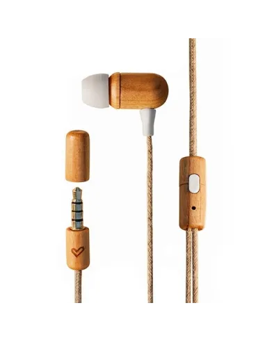 Auriculares micro energy sistem eco cherry wood eco cherry wood -  jack 3.5mm -  20hz -  cable 120cm