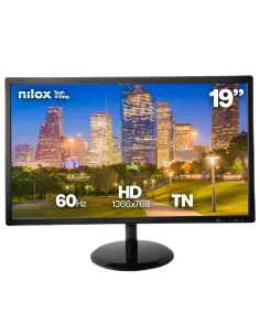 Nilox pantalla para PC 48,3 cm (19") 1366 x 768 Pixeles HD LCD Negro