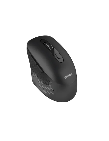 Nilox RATON DUAL WIRELESS 1600 DPI NEGRO ratón Oficina Bluetooth + USB Type-A Óptico