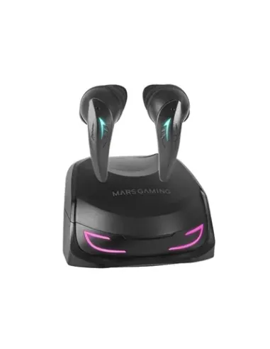 Mars Gaming MHI-ULTRA Negro Auriculares Inalámbricos TWS RGB Flow Bluetooth 5.3 Triple Cancelación Ruido 24H Batería