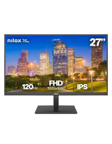 Nilox MONITOR 27 IPS 120 HZ HDMI Y DP pantalla para PC 68,6 cm (27") 1920 x 1080 Pixeles Full HD LCD Negro