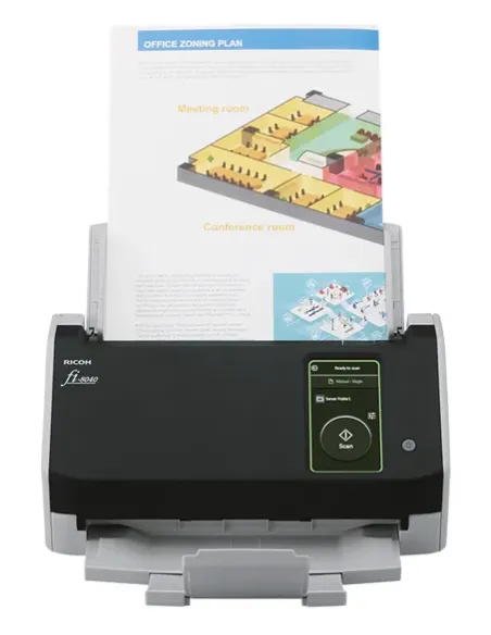 Ricoh fi-8040 Alimentador automático de documentos (ADF) + escáner de alimentación manual 600 x 600 DPI A4 Negro, Gris