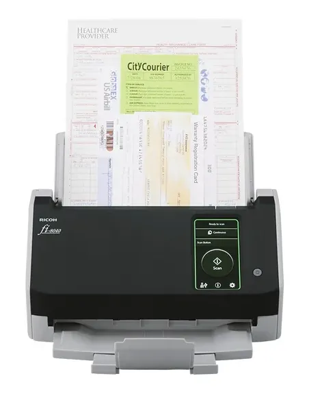 Ricoh fi-8040 Alimentador automático de documentos (ADF) + escáner de alimentación manual 600 x 600 DPI A4 Negro, Gris