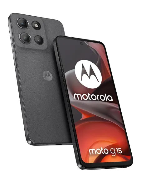 Motorola moto g15 17,1 cm (6.72") SIM doble Android 15 4G USB Tipo C 8 GB 512 GB 5200 mAh Gris