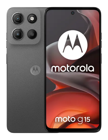 Motorola moto g15 17,1 cm (6.72") SIM doble Android 15 4G USB Tipo C 8 GB 512 GB 5200 mAh Gris