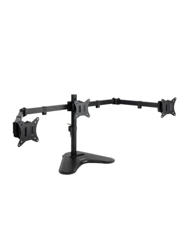 TooQ Soporte de Mesa para 3 Pantallas 17"-27", Negro