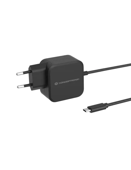 Conceptronic OZUL04BE cargador de dispositivo móvil Universal Negro Corriente alterna Interior