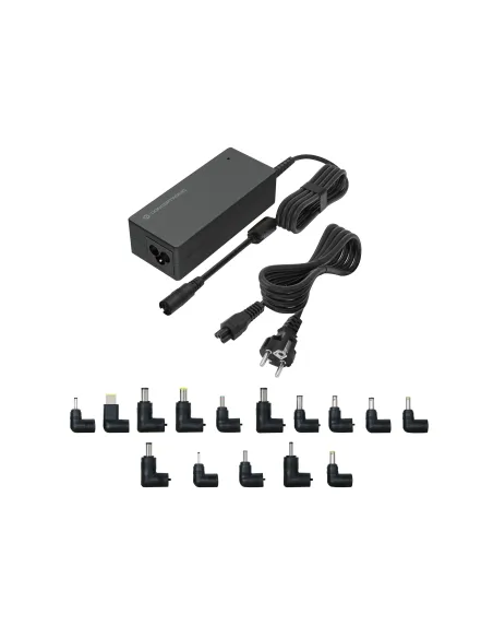 Conceptronic OZUL08B15 adaptador e inversor de corriente Interior 90 W Negro