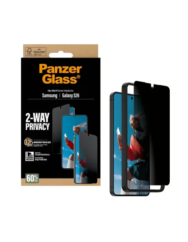 PanzerGlass ® 2-Way Privacy Screen Protector Samsung Galaxy S26 | Ultra-Wide Fit w. EasyAligner Protector de pantalla 1 pieza(s)