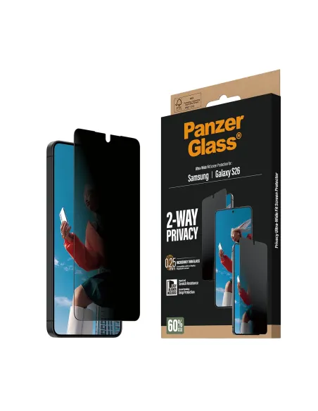 PanzerGlass ® 2-Way Privacy Screen Protector Samsung Galaxy S26 | Ultra-Wide Fit w. EasyAligner Protector de pantalla 1 pieza(s)