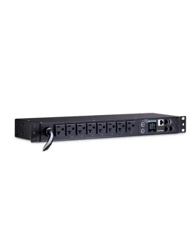 CyberPower PDU31406 unidad de distribución de energía (PDU) 8 salidas AC 1U Negro