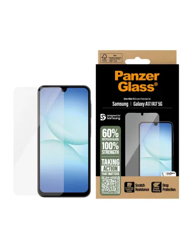 PanzerGlass ® Screen Protector Samsung Galaxy A17 | A17 5G | Ultra-Wide Fit w. EasyAligner Protector de pantalla 1 pieza(s)